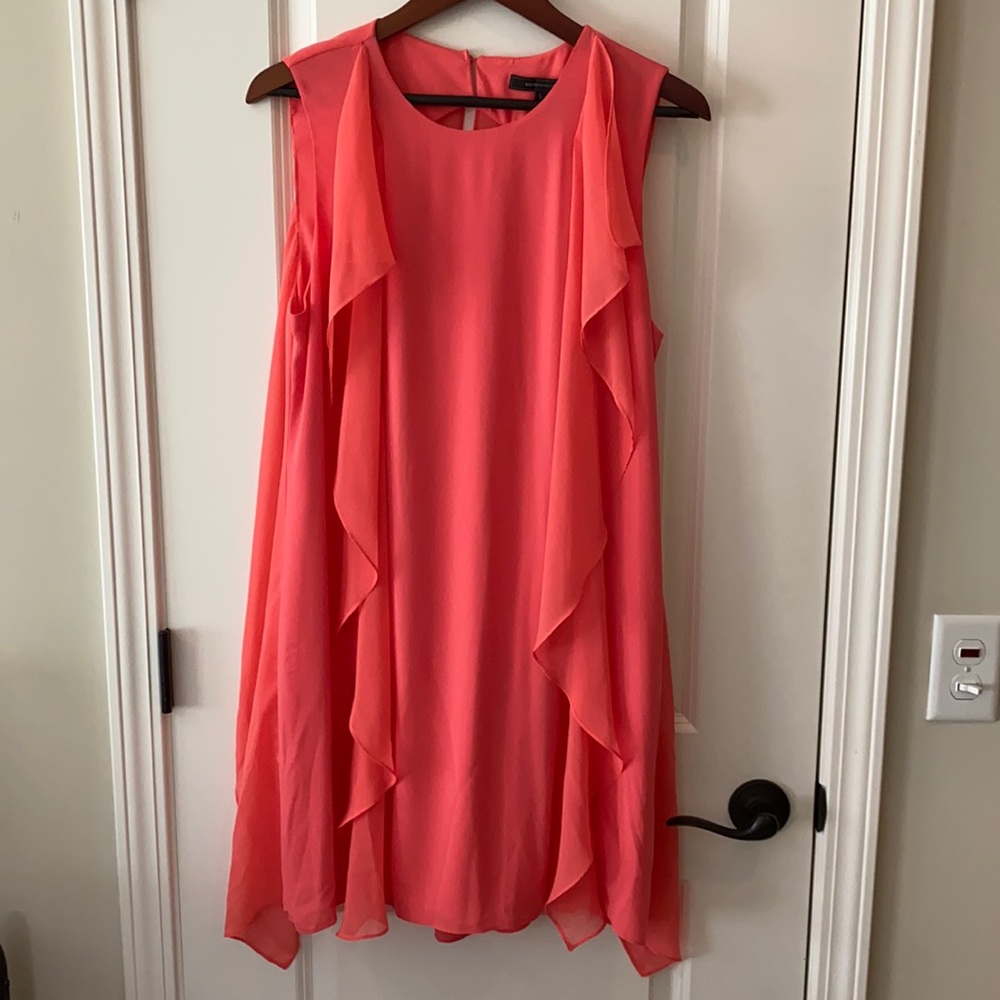 BCBG Gorgeous Flowing Coral Dress